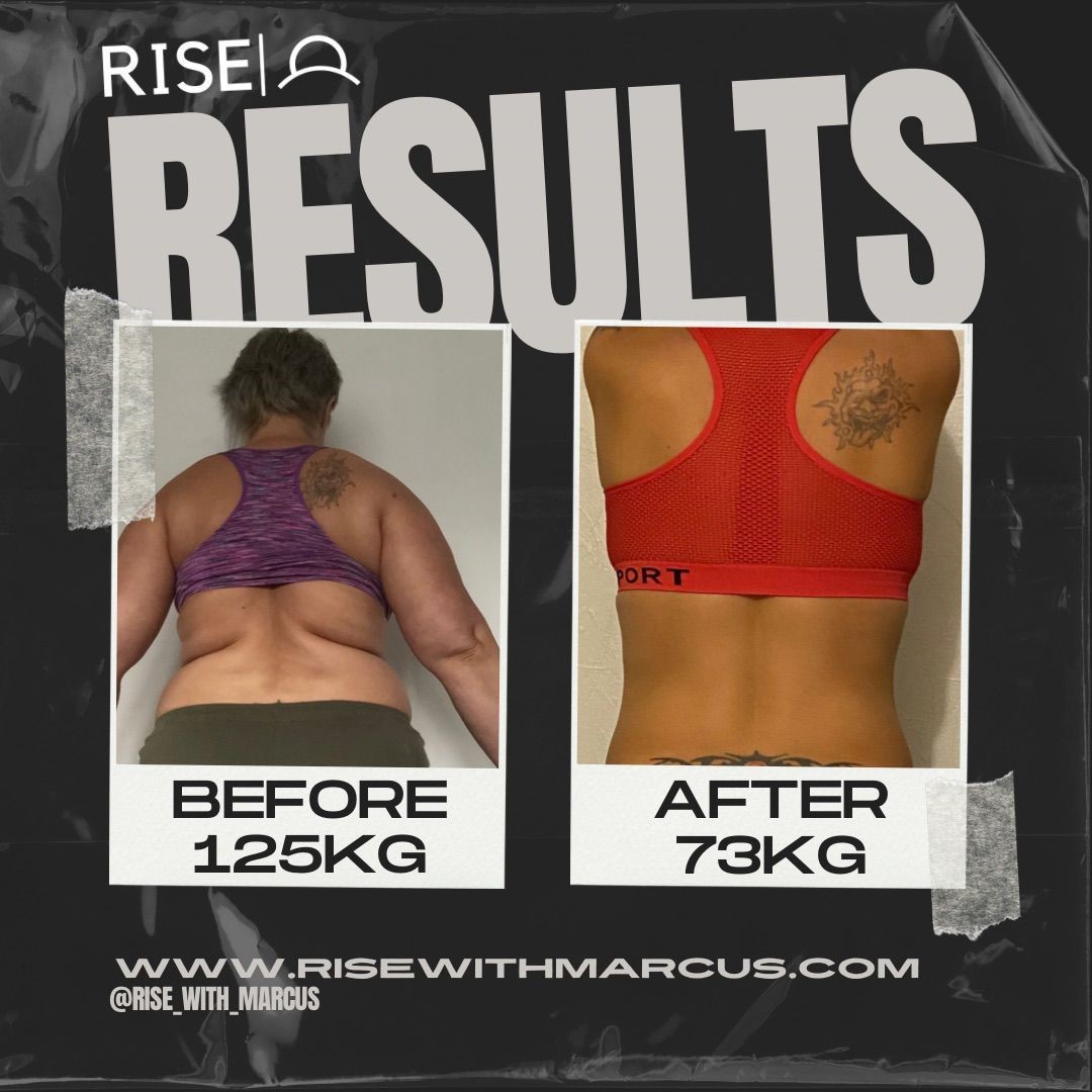 before and after of female weight loss transformation in coventry